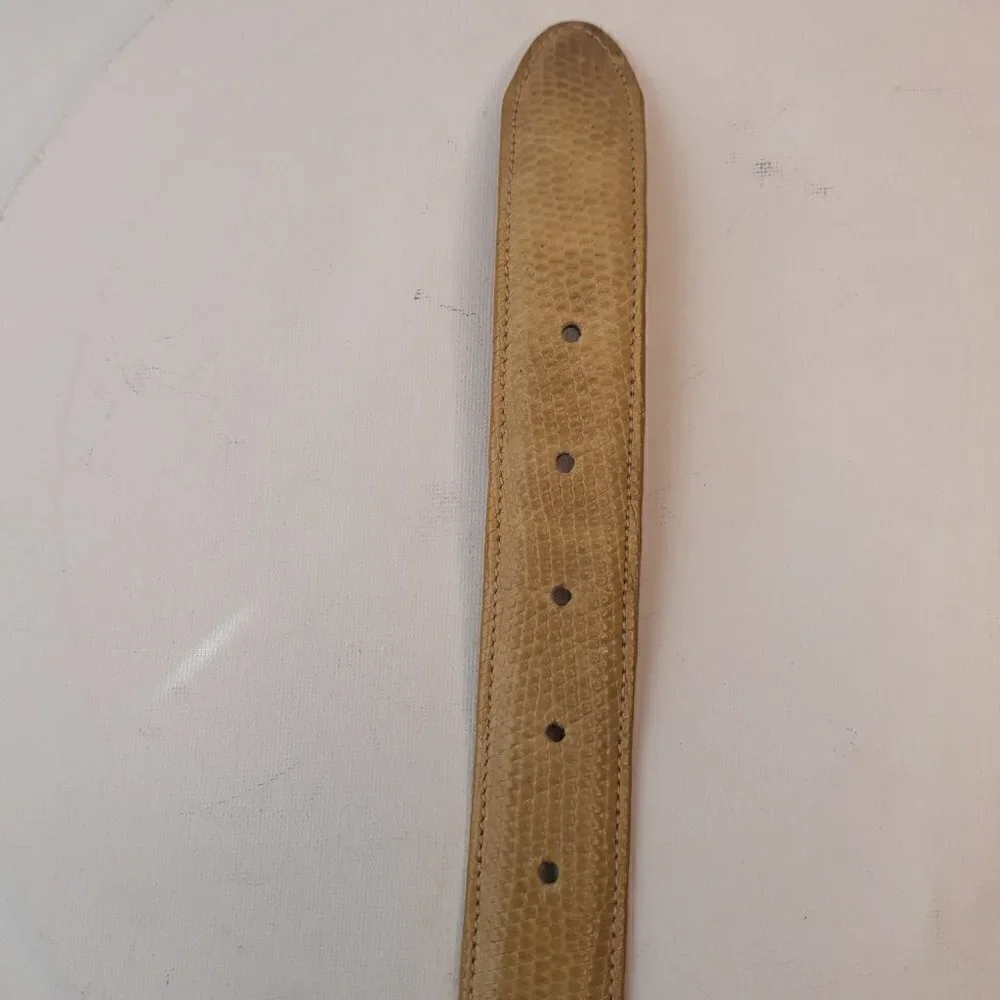 Joan & David Calfskin Leather Belt Sz S